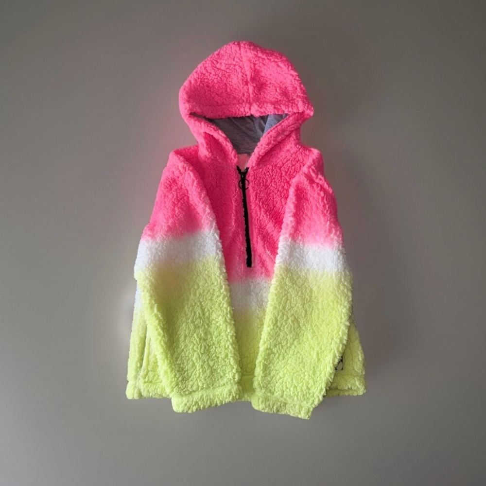 Justice Girls Ombre Sherpa Hoodie Size 10